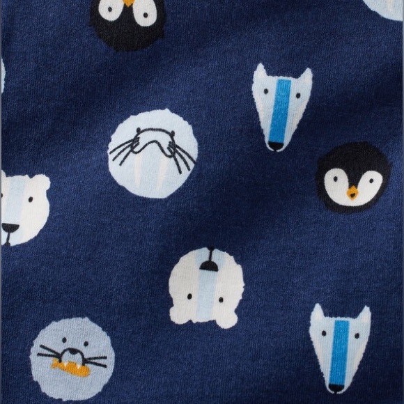 NWT - HANNA ANDERSSON Organic Cotton Long John Pajama Set, Winter Critters - 2T - Picture 2 of 6